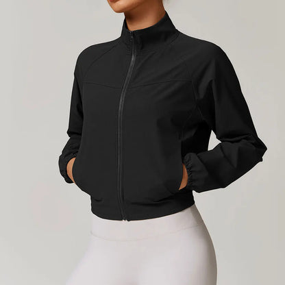 Women's Yoga Windproof Sports Jacket - Quick Drying &amp; Breathable