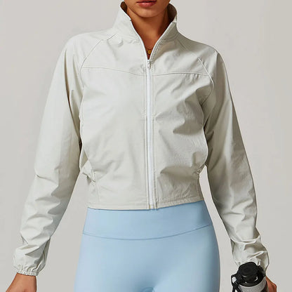 Women's Yoga Windproof Sports Jacket - Quick Drying &amp; Breathable