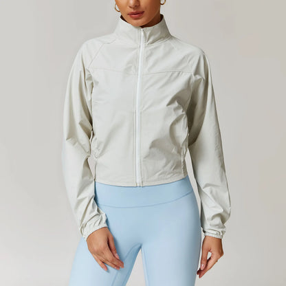 Women's Yoga Windproof Sports Jacket - Quick Drying &amp; Breathable
