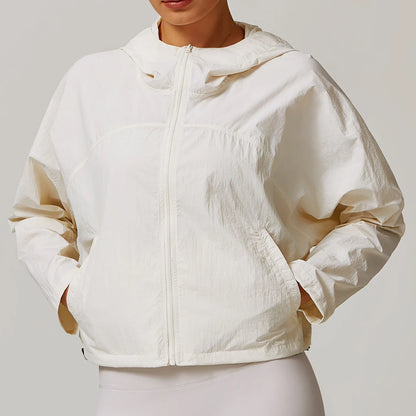 Women's Windproof Fitness Jacket - Quick Drying &amp; Breathable.