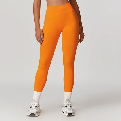 Ribbed Fitness Leggings - Women's High Waist Yoga &amp; Sports Tights