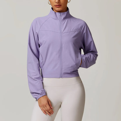 Women's Yoga Windproof Sports Jacket - Quick Drying &amp; Breathable