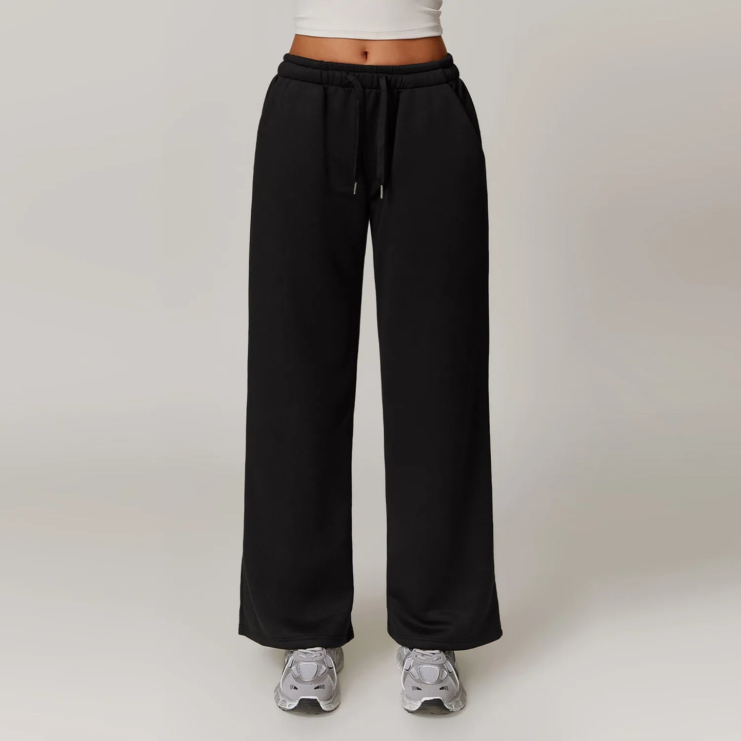 Winter Plush Loose Sports Trousers for Women.