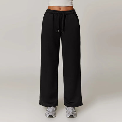 Winter Plush Loose Sports Trousers for Women.