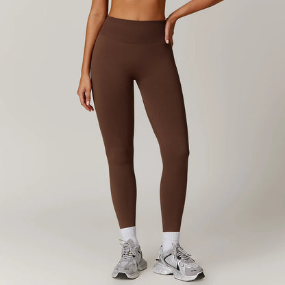 Ribbed Fitness Leggings - Women's High Waist Yoga &amp; Sports Tights