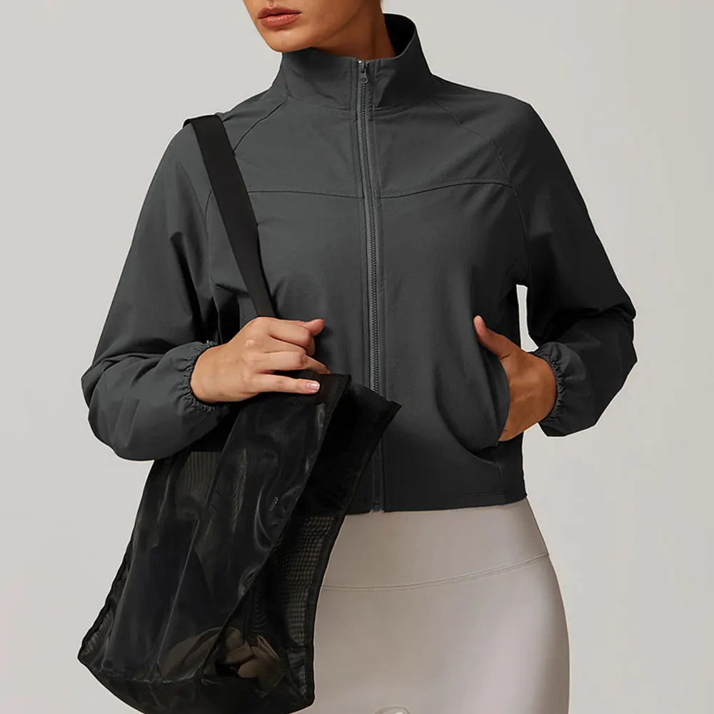 Women's Yoga Windproof Sports Jacket - Quick Drying &amp; Breathable