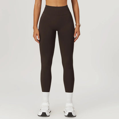 Ribbed Fitness Leggings - Women's High Waist Yoga &amp; Sports Tights