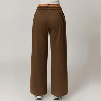 Winter Plush Loose Sports Trousers for Women.