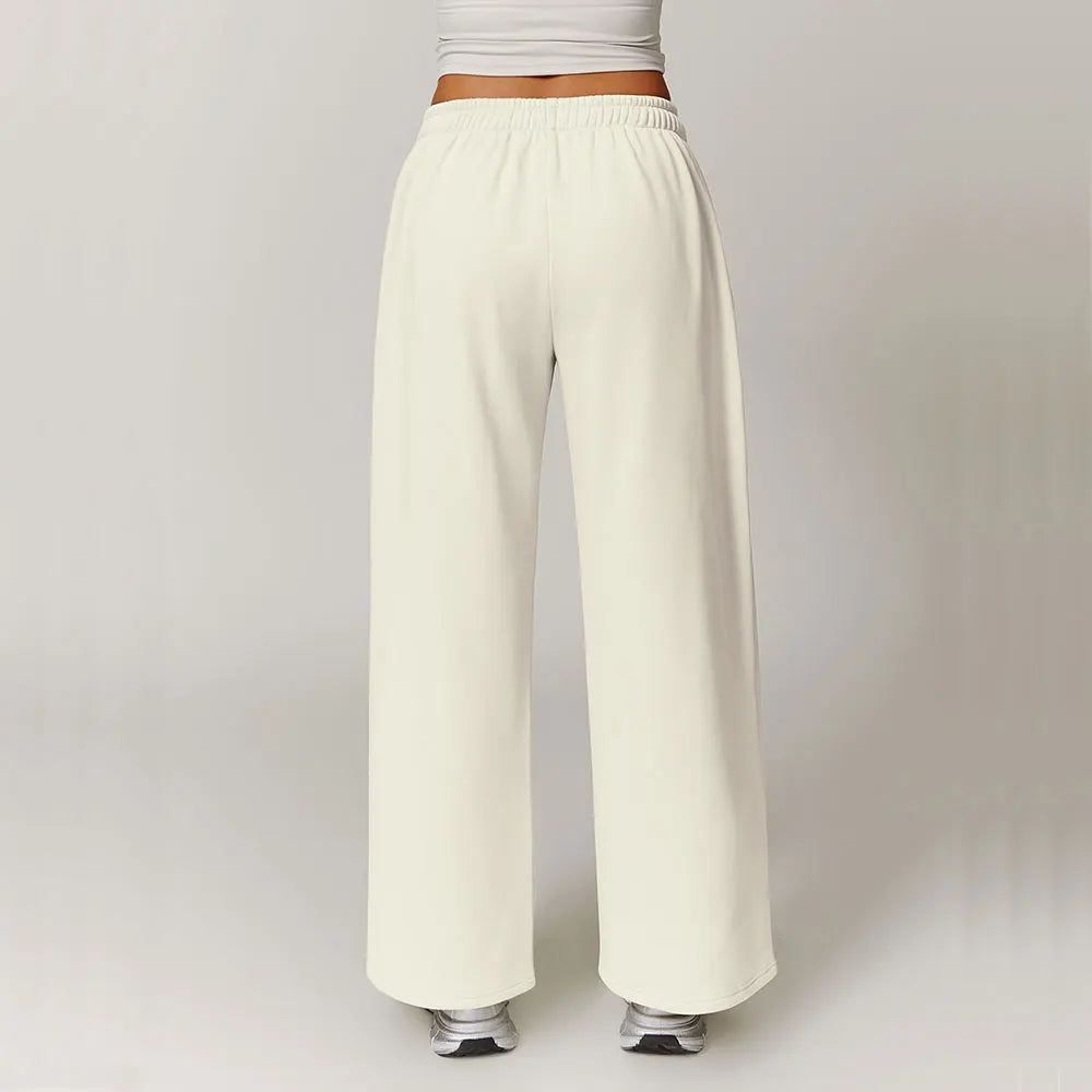Winter Plush Loose Sports Trousers for Women.