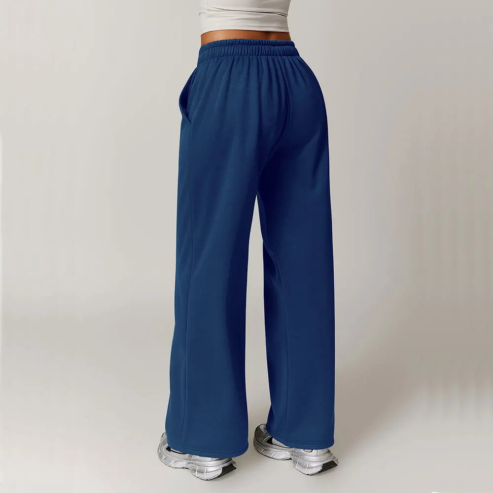 Winter Plush Loose Sports Trousers for Women.