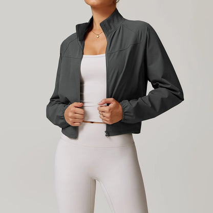 Women's Yoga Windproof Sports Jacket - Quick Drying &amp; Breathable