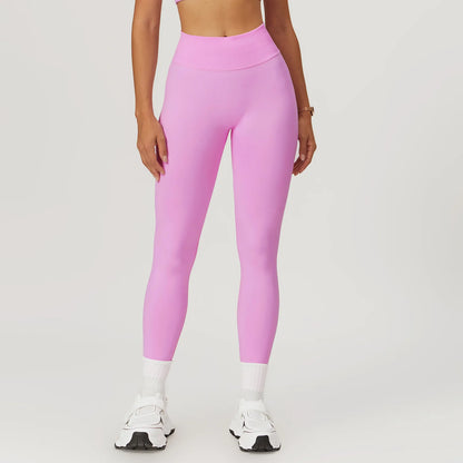 Ribbed Fitness Leggings - Women's High Waist Yoga &amp; Sports Tights