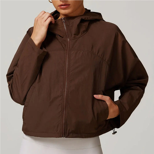 Women's Windproof Fitness Jacket - Quick Drying &amp; Breathable.