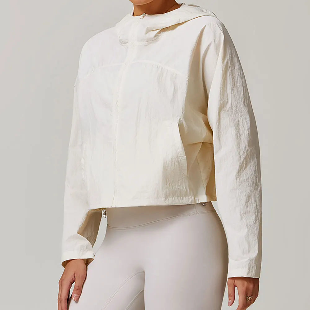Women's Windproof Fitness Jacket - Quick Drying &amp; Breathable.