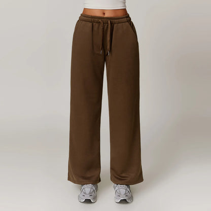 Winter Plush Loose Sports Trousers for Women.
