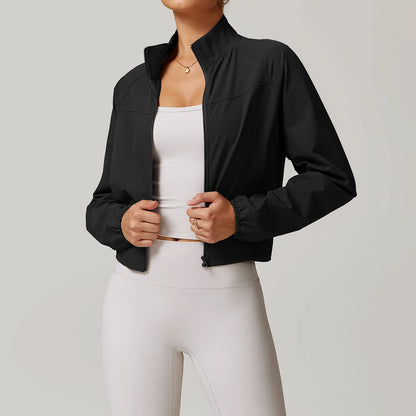 Women's Yoga Windproof Sports Jacket - Quick Drying &amp; Breathable