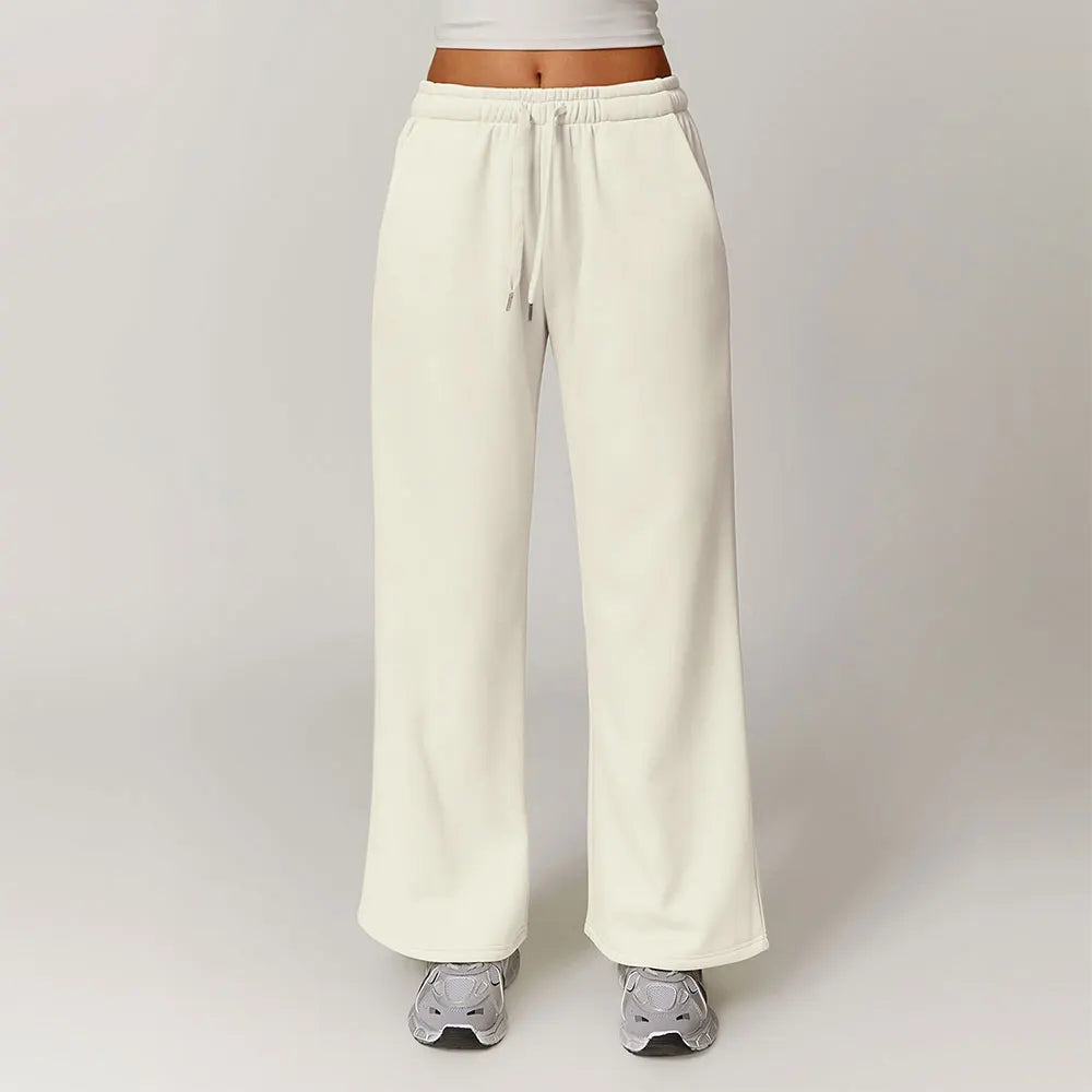 Winter Plush Loose Sports Trousers for Women.