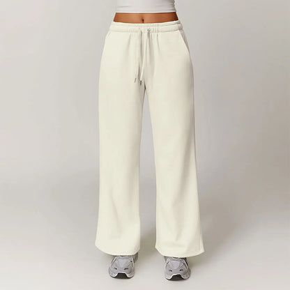 Winter Plush Loose Sports Trousers for Women.